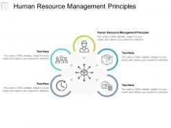 Human resource management principles ppt powerpoint presentation infographic template icon cpb