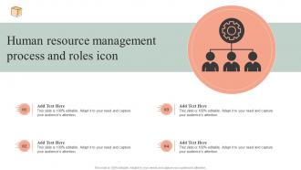 Human Resource Management Process And Roles Icon
