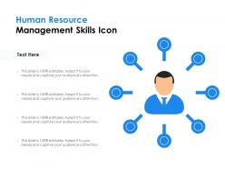 Human resource management skills icon
