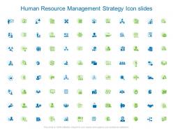 Human resource management strategy icon slides gear l903 ppt images