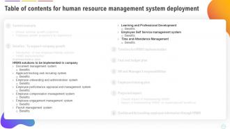 Human Resource Management System Deployment Powerpoint Presentation Slides Compatible Content Ready