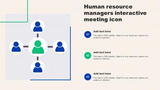 Human Resource Managers Interactive Meeting Icon
