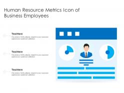Human resource metrics icon of business employees