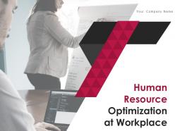 Human resource optimization at workplace powerpoint presentation slides