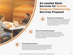 Human Resource Outsourcing Services Proposal Powerpoint Presentation Slides