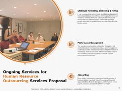 Human Resource Outsourcing Services Proposal Powerpoint Presentation Slides