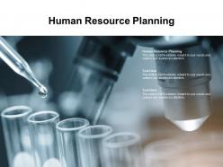 Human resource planning ppt powerpoint presentation summary themes cpb