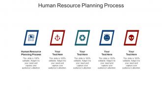 Human resource planning process ppt powerpoint presentation model slideshow cpb