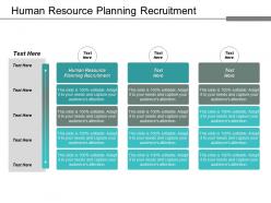 Human resource planning recruitment ppt powerpoint presentation styles guidelines cpb