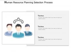 Human resource planning selection process