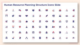 Human resource planning structure human resource planning structure icons slide
