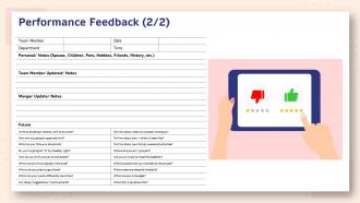 Human resource planning structure performance feedback