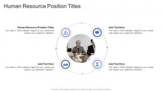 Human Resource Position Titles In Powerpoint And Google Slides Cpb