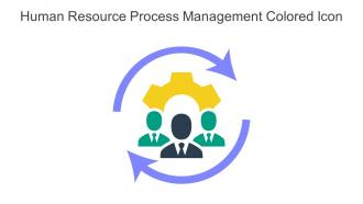 Human Resource Process Management Colored Icon In Powerpoint Pptx Png And Editable Eps Format
