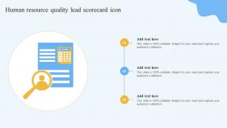 Human Resource Quality Lead Scorecard Icon