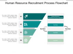 Human resource recruitment process flowchart ppt powerpoint styles cpb