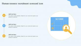 Human Resource Recruitment Scorecard Icon