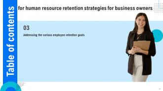 Human Resource Retention Strategies For Business Owners Powerpoint Presentation Slides Visual Downloadable