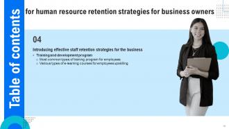Human Resource Retention Strategies For Business Owners Powerpoint Presentation Slides Informative Downloadable