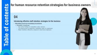 Human Resource Retention Strategies For Business Owners Powerpoint Presentation Slides Pre-designed Downloadable