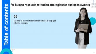 Human Resource Retention Strategies For Business Owners Powerpoint Presentation Slides Unique Customizable