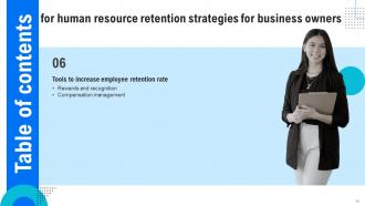 Human Resource Retention Strategies For Business Owners Powerpoint Presentation Slides Editable Customizable