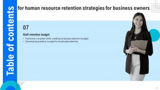 Human Resource Retention Strategies For Business Owners Powerpoint Presentation Slides Compatible Customizable
