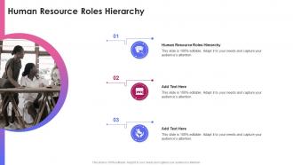Human Resource Roles Hierarchy In Powerpoint And Google Slides Cpb