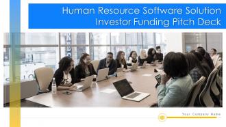 Human resource software solution investor funding pitch deck ppt template