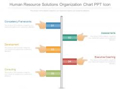 Human resource solutions organization chart ppt icon