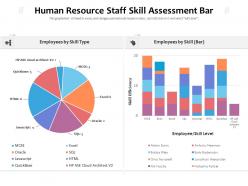 Human resource staff skill assessment bar