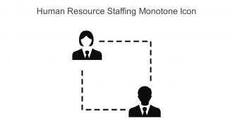 Human Resource Staffing Monotone Icon In Powerpoint Pptx Png And Editable Eps Format