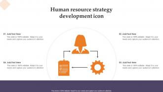 Human Resource Strategy Development Icon