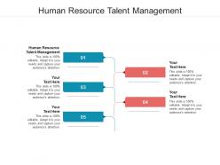 Human resource talent management ppt powerpoint presentation professional example topics cpb