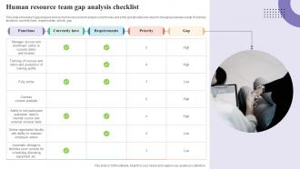 Human Resource Team Gap Analysis Checklist
