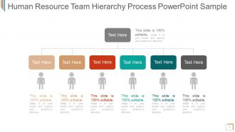 Human resource team hierarchy process powerpoint sample