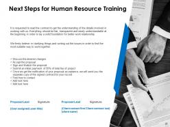 Human resource training proposal powerpoint presentation slides
