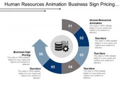 Human resources animation business sign pricing company advertisement poster cpb