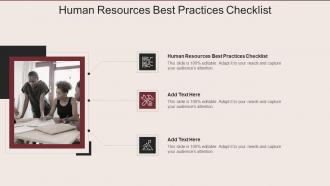 Human Resources Best Practices Checklist In Powerpoint And Google Slides Cpb