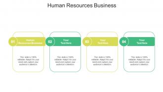 Human resources business ppt powerpoint presentation icon influencers cpb