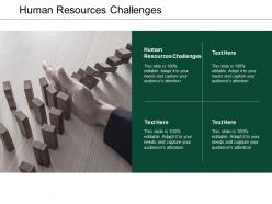 Human resources challenges ppt powerpoint presentation portfolio clipart cpb