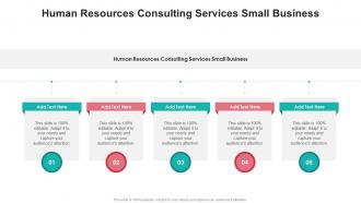 Human Resources Consulting Services Small Business In Powerpoint And Google Slides Cpb