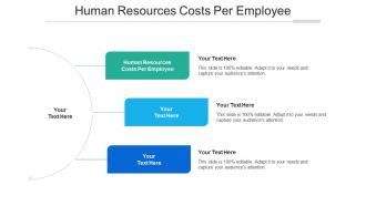 Human Resources Costs Per Employee Ppt Powerpoint Presentation Summary Information Cpb