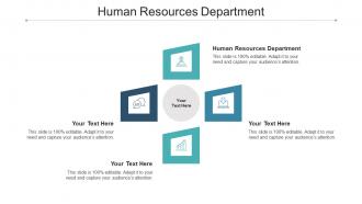 Human Resources Department Ppt Powerpoint Presentation Infographics Outfit Cpb