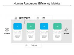 Human resources efficiency metrics ppt powerpoint presentation icon guidelines cpb