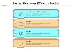 Human resources efficiency metrics ppt powerpoint presentation layouts slides cpb