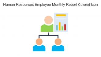 Human Resources Employee Monthly Report Colored Icon In Powerpoint Pptx Png And Editable Eps Format