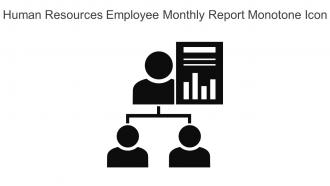 Human Resources Employee Monthly Report Monotone Icon In Powerpoint Pptx Png And Editable Eps Format