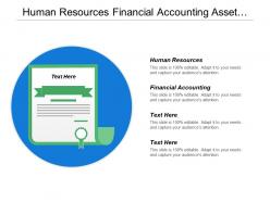 Human resources financial accounting asset management project system