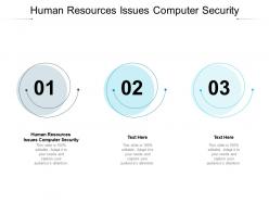 Human resources issues computer security ppt powerpoint show slides cpb